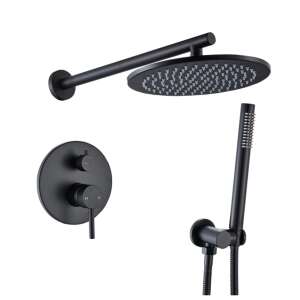 Slavina za tuš, Blackswan, tip M68.3.3, mat crni model, veličina 30 cm 102641468 - Set za tuširanje