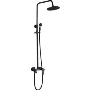 Blackswan M68.6.6 Duschset, antik schwarz, 20 cm - Brausegarnitur