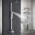 Blackswan M73.4 shower set in use, showing water flow