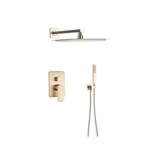 Set tuš armature, Blackswan, tip M73.18, mat zlatni model, veličina 20x20 cm 102641599 - Set za tuširanje