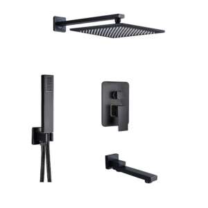 Set za tuširanje, Blackswan, tip M73.40, antikno crni model, veličina 20 cm 102641708 - Dom i vrt