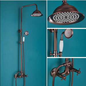 Duscharmatur, Blackswan, Typ M90.2, Modell Roségold, Größe 20 cm