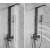 Blackswan M52 5-function matte black shower system, showing different functions
