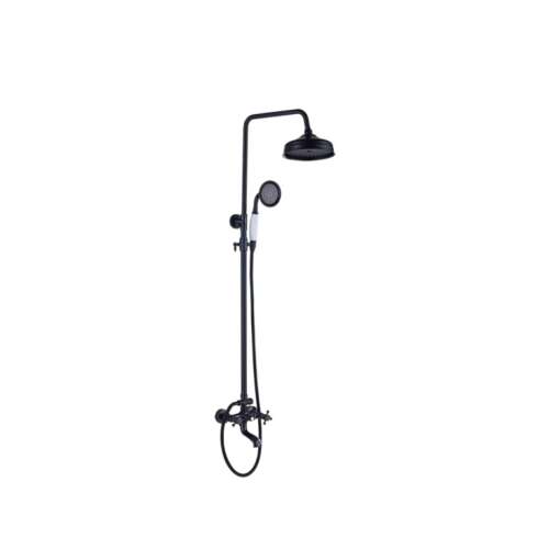 Blackswan M17.2 type shower set, antique black, 20 cm