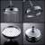 Blackswan M82.1 shower head, chrome finish, close-up of the shower head