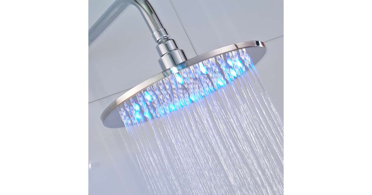 Blackswan Shower Set, M70.1 LED type, polished chrome model, 20 cm size 102642229