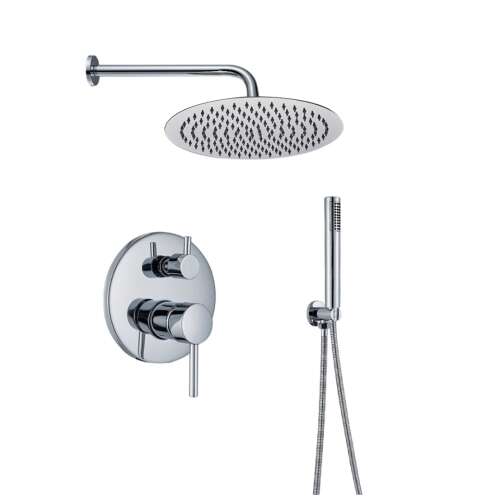 Set de duș Blackswan M70.1 LED, crom, 20 cm