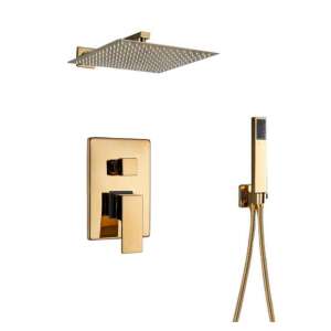 Duscharmatur-Set, Blackswan, Typ M60.7, glänzendes Goldmodell, Größe 30 cm