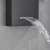 Blackswan M8012 shower panel waterfall shower head, close-up