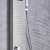 Blackswan M8012 shower panel, nickel model with waterfall shower head, digital display, LED and SPA functions, 113 cm size, close-up of the handheld shower head