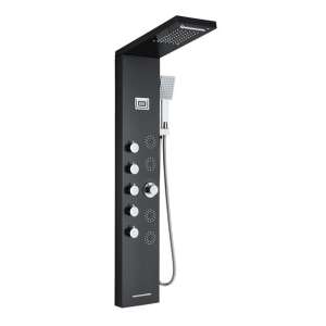 Blackswan M8017 shower panel with digital display, waterfall shower head and SPA functions, 114 cm - Shower set