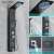 Blackswan M9008 shower panel with rainfall shower head, hand shower, massage jets, and digital display