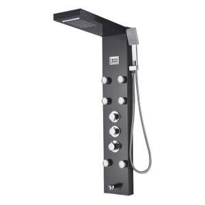 Panou de duș Blackswan M1258 cu afișaj LED, control digital al temperaturii și jeturi SPA - Set de duș