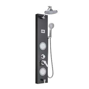Blackswan M7004 shower panel with digital display, black, 111 cm - Shower set