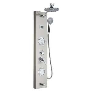 Blackswan M7004 shower panel with digital display, nickel finish - Shower set