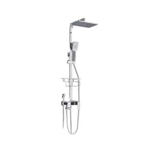 Blackswan M117 chrome shower column with digital display, hand shower and bidet shower, 116 cm - Shower set