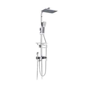 Blackswan M118 shower column with thermostatic control, digital display, hand shower and bidet shower, chrome finish - Shower set
