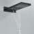 Blackswan M164 Matt Black Overhead Shower with Waterfall Flow