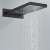 Blackswan M164 Matt Black Overhead Shower with Water Flow