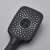 Blackswan M169 shower head, black, close-up