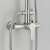 Blackswan M177 shower column, close-up of the shower head and control panel