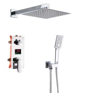 Blackswan M179 chrome shower set with 2 shower heads and SPA shower, 25 cm - Shower set