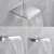Blackswan M184 waterfall shower head, chrome, 15cm x 16cm