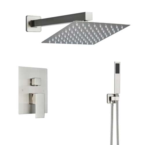 Set tuš armature, Blackswan, tip M186, niklani model, dvosmjerni, veličina 30 cm 102643150