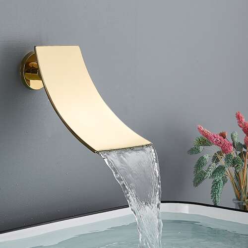 Blackswan M219 Waterfall Spout, Gold, Bathroom Faucet