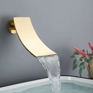 Blackswan M219 Wasserfall-Auslauf, Gold, Badezimmerarmatur - Brausegarnitur