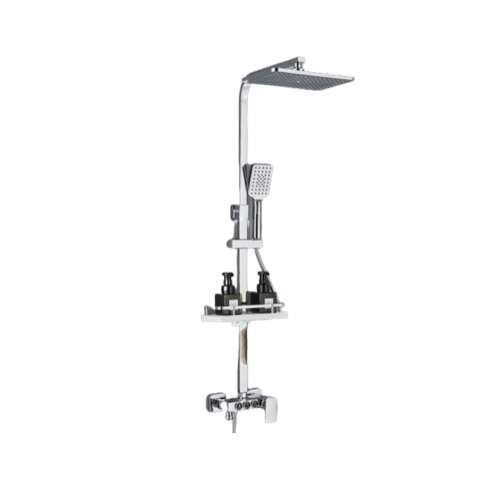 Blackswan M223 Dusch Säule, Chrom, 3-Wege, SPA-Typ Handbrause und versteckter Möbelhahn, 116 cm