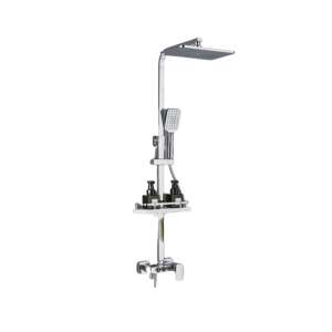 Tuš stup, Blackswan, tip M223, kromirani model, s 3-smjernim SPA ručnim tušem i skrivenim namještajem, veličina 116 cm 102643287 - Set za tuširanje