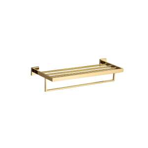 Suport de prosoape Blackswan M26 cu raft, 5 bare, 40 cm, auriu - Accesorii baie