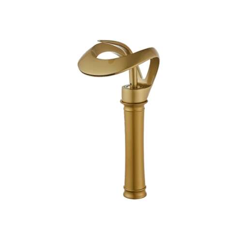 Blackswan M219 gold bathroom sink faucet with waterfall spout