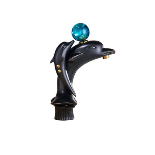 Robinet de chiuvetă Blackswan M252 Delfin, negru, design delfin