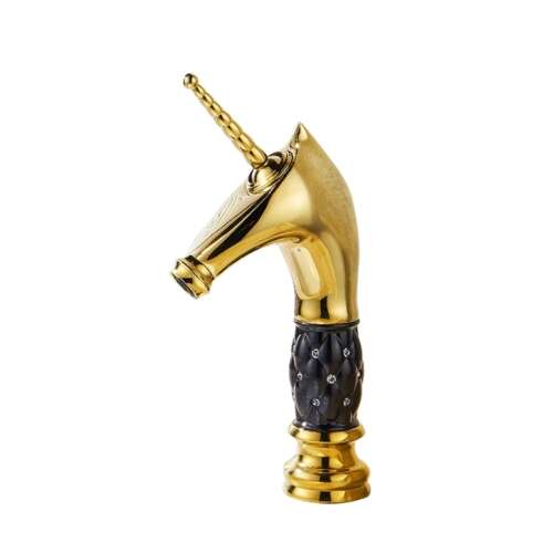 Robinet de chiuvetă Blackswan M270 Unicorn, auriu și negru