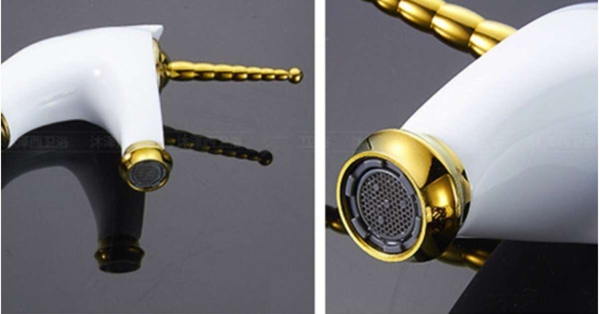 Blackswan M272 Unicorn type bathroom sink faucet, medium white model, size 27.2 cm 102643956