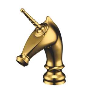 Blackswan M283 Unicorn Badezimmer Waschbeckenarmatur, kurzes goldenes Modell, 20 cm - Nonbrand Wasserhahn