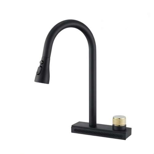 Blackswan M296 Matte Black Kitchen Faucet with Pull-Out Sprayer