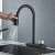Blackswan M296 Matte Black Kitchen Faucet with Pull-Out Sprayer in use