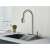 Blackswan M297 Brushed Nickel Kitchen Faucet with Pull-Out Sprayer in use