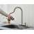 Blackswan M297 Brushed Nickel Kitchen Faucet with Pull-Out Sprayer in use