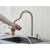 Blackswan M297 Brushed Nickel Kitchen Faucet with Pull-Out Sprayer in use