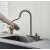 Blackswan M298 kitchen faucet, anthracite gray, pull-out spray, 3 modes, Rainfall option, water stream