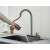 Blackswan M298 kitchen faucet, anthracite gray, pull-out spray, 3 modes, Rainfall option, water stream