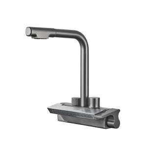 Blackswan M302 kitchen faucet, anthracite grey, 31 cm, side view - Nonbrand Faucet