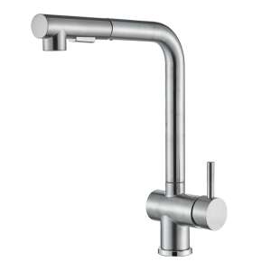 Blackswan M305 Küchenarmatur, Nickel-Finish, 31 cm, ausziehbarer Brausekopf - Wasserhahn