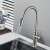 Blackswan M312 kitchen faucet, matte nickel, 2 modes, pull-down spray, installed in a kitchen sink
