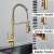 Blackswan M323 kitchen faucet, matte gold, pull-out spray, 3 modes: steam, spray, blade