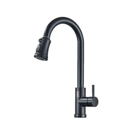 Blackswan M324 kitchen faucet, matte black, 360 degree rotation